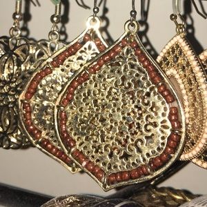 Golden, brown Earrings